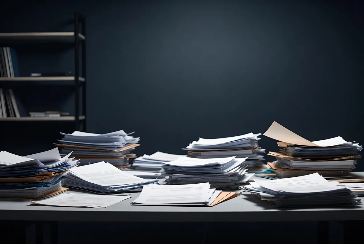 AI File Organizer managing scattered documents