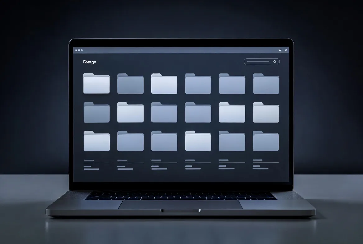 AI File Organizer displaying organized folder structure