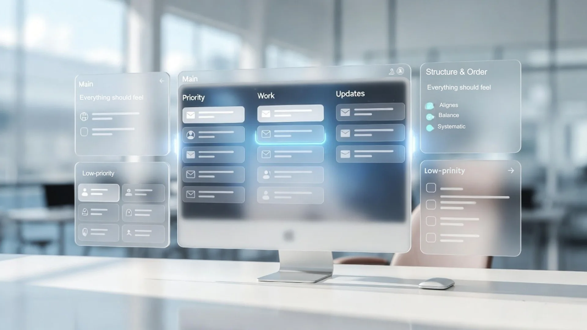 AI email organization app dashboard with categorized inbox and priority-based email sorting